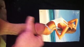 Tribute to Kate upton with cumshot